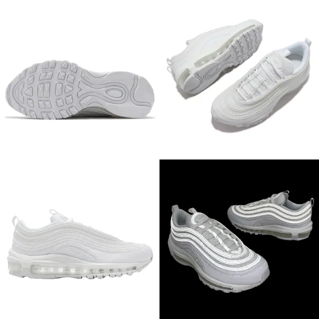 【NIKE 耐吉】休閒鞋 Air Max 97 運動 女鞋 經典款 反光 氣墊 避震 球鞋 穿搭 全白(DH8016-100)