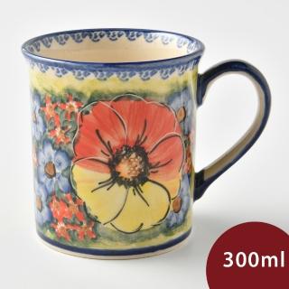 【美學生活 波蘭陶】波蘭陶 Cerraf 濃縮咖啡杯 馬克杯 咖啡杯 水杯 茶杯 300ml 波蘭手工製(古典花園系列)