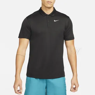 【NIKE 耐吉】上衣 男款 短袖上衣 POLO衫 網球 運動 黑 DH0858-010(3S3340)