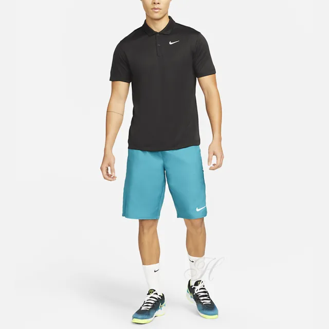 【NIKE 耐吉】上衣 男款 短袖上衣 POLO衫 網球 運動 黑 DH0858-010(3S3780)