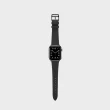 【Aholic】Apple Watch 皮革錶帶 42/44mm - 黑色
