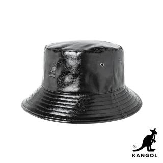 【KANGOL】FUTURE亮面漁夫帽(黑色)