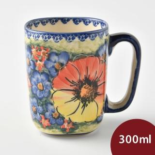 【美學生活 波蘭陶】波蘭陶 Cerraf 陶瓷馬克杯 馬克杯 咖啡杯 水杯 茶杯 300ml 波蘭手工製(古典花園系列)