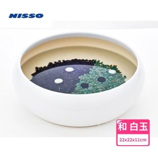 【NISSO 尼索】Table AQUA和 白玉 稻田魚將 金魚缽(桌上型 魚缸 擺飾)