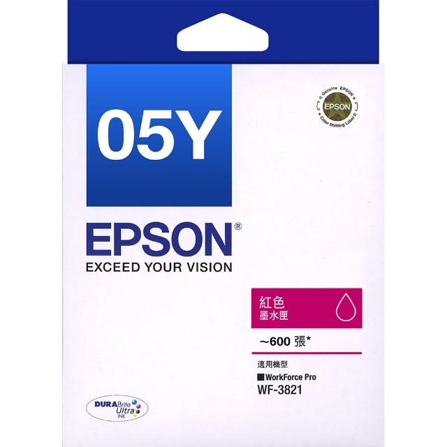 【EPSON】官方直營 T05Y 原廠紅色墨水匣(T05Y350/適用WF-3821)