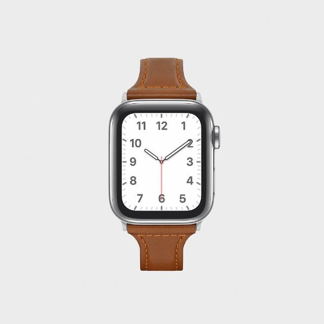 【Aholic】Apple Watch 皮革錶帶 38/40mm - 深棕