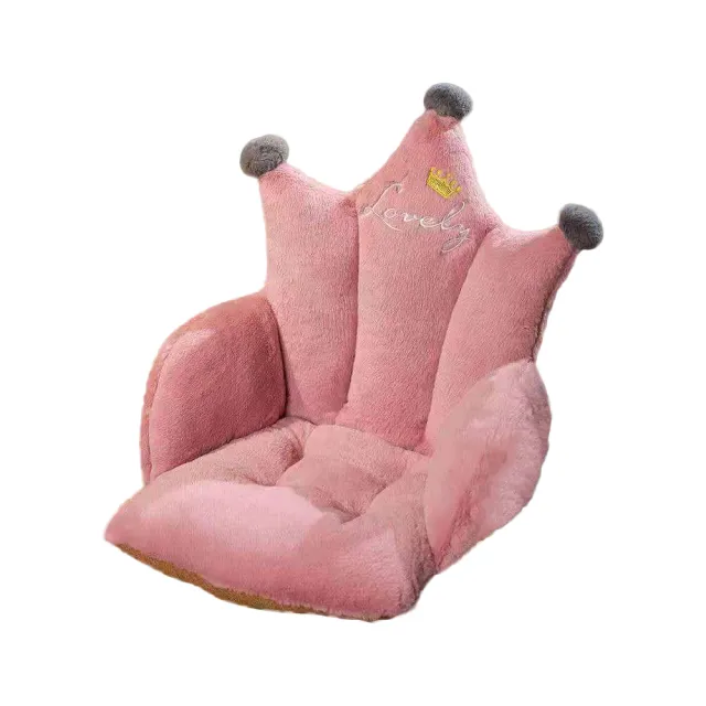 【DaoDi】ins可愛皇冠靠墊坐墊(辦公室椅墊 防滑靠墊 加厚坐墊 保暖坐墊)