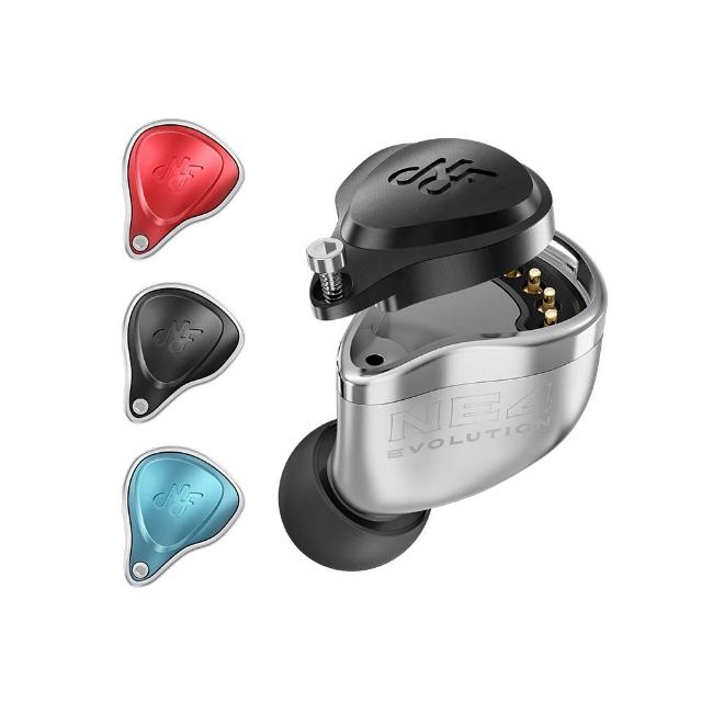 NF Audio NE4 專業入耳式監聽耳機，搭載4顆Knowles Balanced Armature單體，提供流行、均衡、通透三種調音模式，頻率範圍達9-30kHz，靈敏度高達110dB/mW，隔音效果25dB。採用5N無氧銅鍍銀線材與航太鋁合金外殼，輕盈僅42g，適合Android/iOS使用者。中國原廠生產，一年保固，完美呈現高解析音樂細節，專業音樂人首選有線耳機。