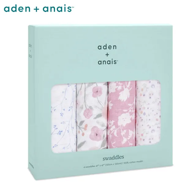 【aden+anais】經典多功能包巾4入(3款)