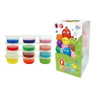 【Q-doh】超柔軟矽膠有機黏土-歡樂柔軟補充盒(12色組)