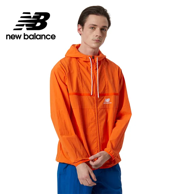 【NEW BALANCE】NB 風衣外套/防風外套_男裝_活力橘_AMJ21500POP(亞版 版型正常)