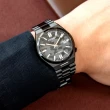 【CITIZEN 星辰】聖誕節推薦款 酷黑質著自動上鍊不鏽鋼機械腕錶/黑x迷彩灰面(NJ0155-87E)