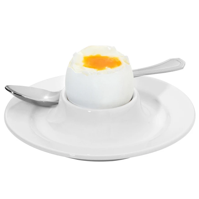 【Pulsiva】碟形瓷製蛋杯(雞蛋杯 蛋托 早午餐 餐具)
