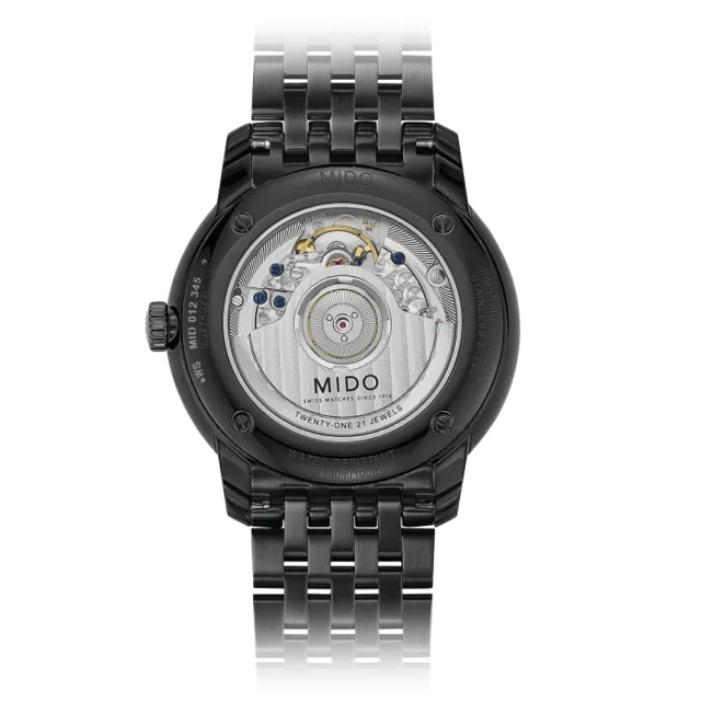 【MIDO 美度】BARONCELLI HERITAGE 永恆系列 復刻超薄機械腕錶 禮物推薦 畢業禮物(M0274073305000)