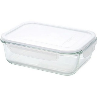 【NITORI 宜得利家居】耐熱玻璃儲存容器 1500ml 長方形(玻璃儲存容器)