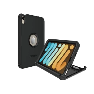 【OtterBox】iPad mini 6 8.3吋 Defender防禦者系列保護殼(黑)