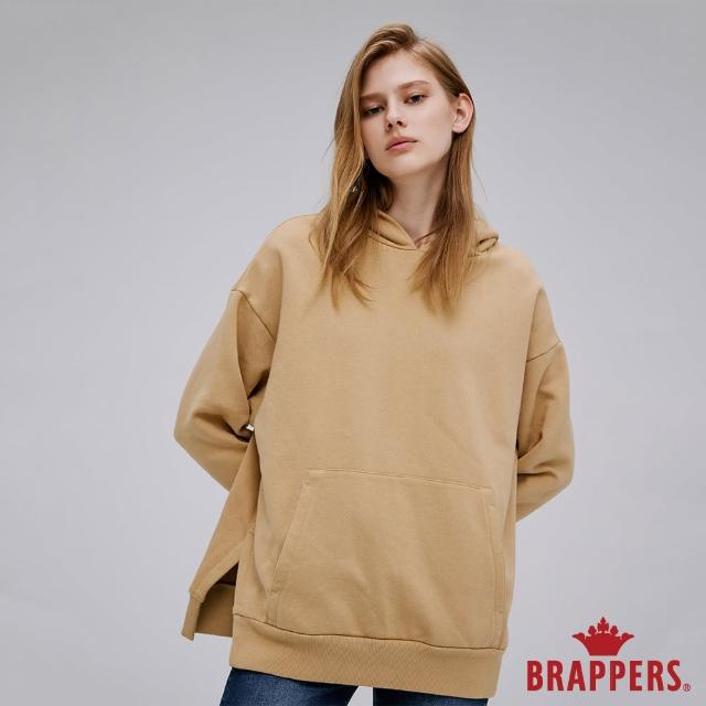 【BRAPPERS】女款 側開衩連帽造型上衣(駝色)