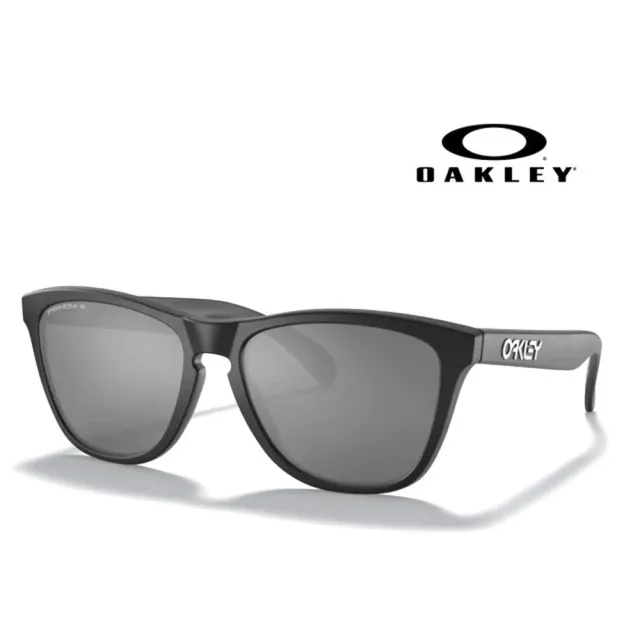 Oakley】奧克利FROGSKINS-A 偏光太陽眼鏡PRIZM OO9245 87 黑框水銀深灰