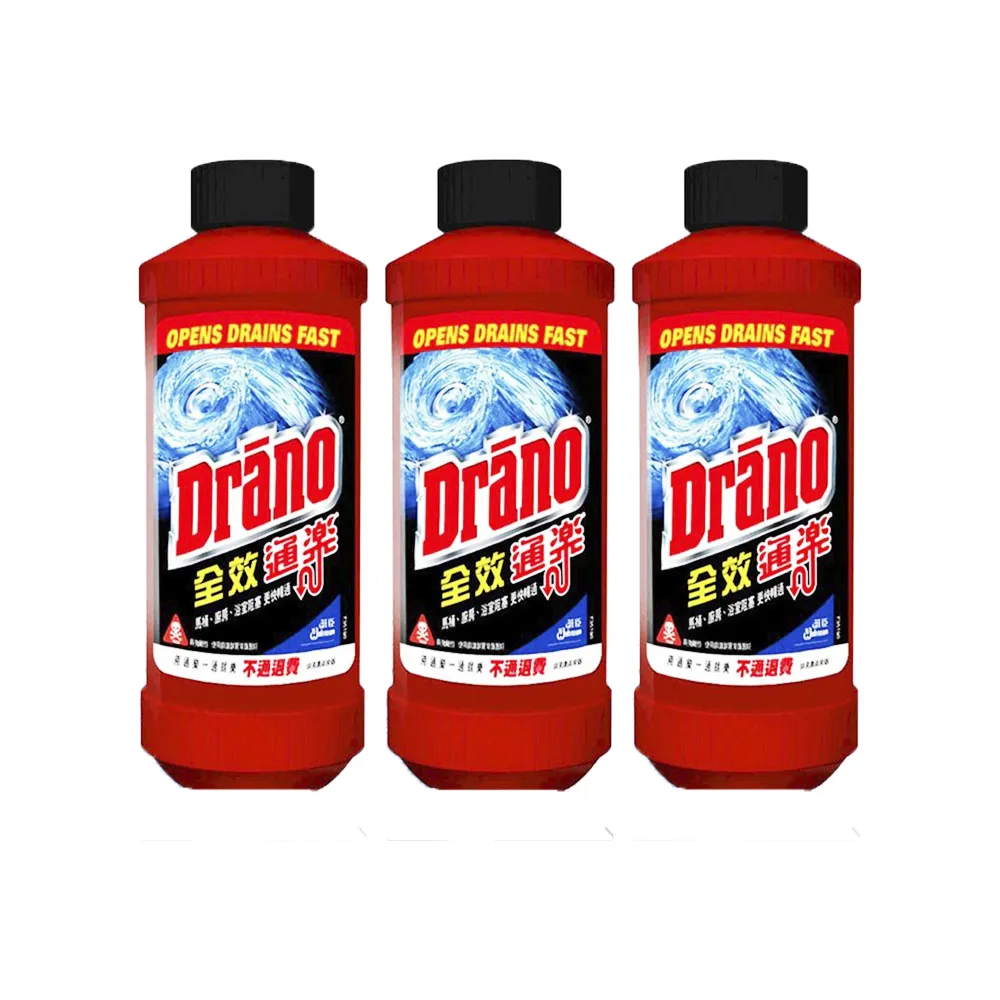 【Drano 通樂】全效通樂 500ml x3瓶