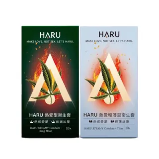 【HARU 含春】STEAMY 熱愛型保險套綜合組 10入*2盒(共20入)