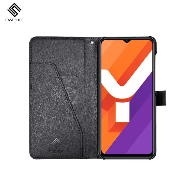 【CASE SHOP】Vivo Y55s/Y55 前插卡側立式皮套(內襯卡片夾層)
