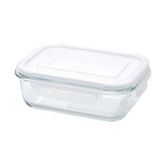 【NITORI 宜得利家居】耐熱玻璃儲存容器 650ml 長方形(玻璃儲存容器)