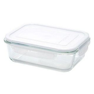 【NITORI 宜得利家居】耐熱玻璃儲存容器 1040ml 長方形(玻璃儲存容器)
