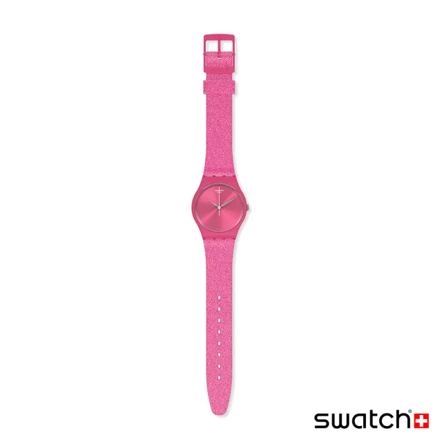 【SWATCH】Gent 原創系列手錶MAGI PINK 瑞士錶 錶(34mm)