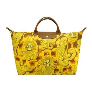 【LONGCHAMP】LONGCHAMP 聯名系列Jeremy Scott旅行袋(黃)