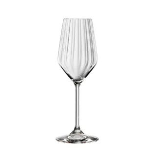 【德國Spiegelau】歐洲製LifeStyle水晶玻璃香檳杯彩盒送禮款/310ml(直紋品味款)