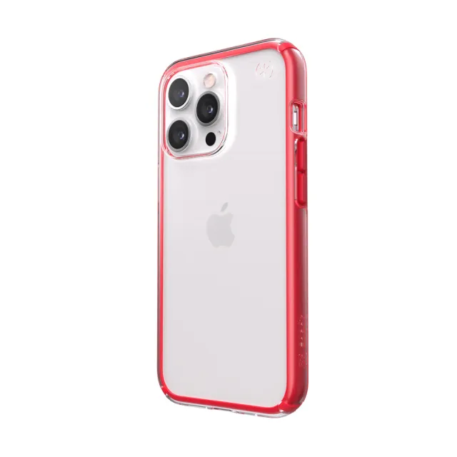 【Speck】iPhone 13 Pro 6.1” Presidio 透明抗菌4米防摔保護殼 紅框(Perfect-Clear Geo)