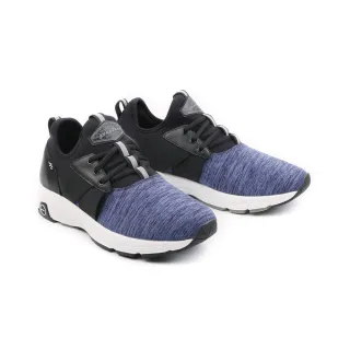 【PUHU 彪琥】防潑水輕量運動鞋-男款藍(100%MIT 防潑水 透氣 支撐)