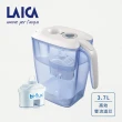 【LAICA 萊卡】義大利原裝進口 Venezia 高效雙流 濾水壺 3.7L(有效濾除水垢及重金屬)