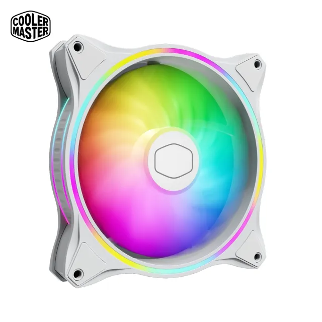 【CoolerMaster】Cooler Master MasterFan MF140 HALO 白色 ARGB風扇(MF140 HALO)