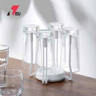 【日本RISU】止滑防倒瀝水杯架(收納架 瀝水架 杯架 置物架 水杯架)