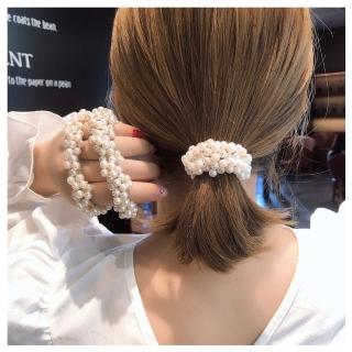 【HaNA 梨花】母親節禮物 韓國美麗熱賣經典款重生．纏繞珍珠髮圈2個入