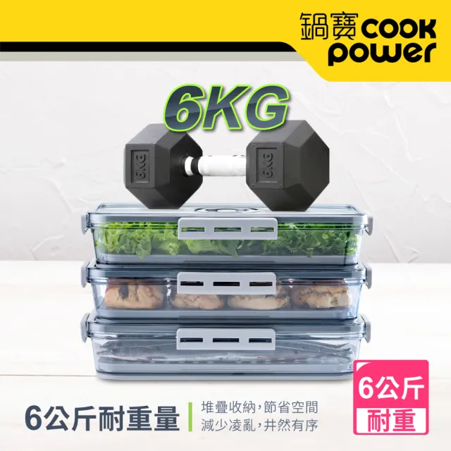 【CookPower 鍋寶】儲物計時保鮮盒1800ml(BVT-1801)