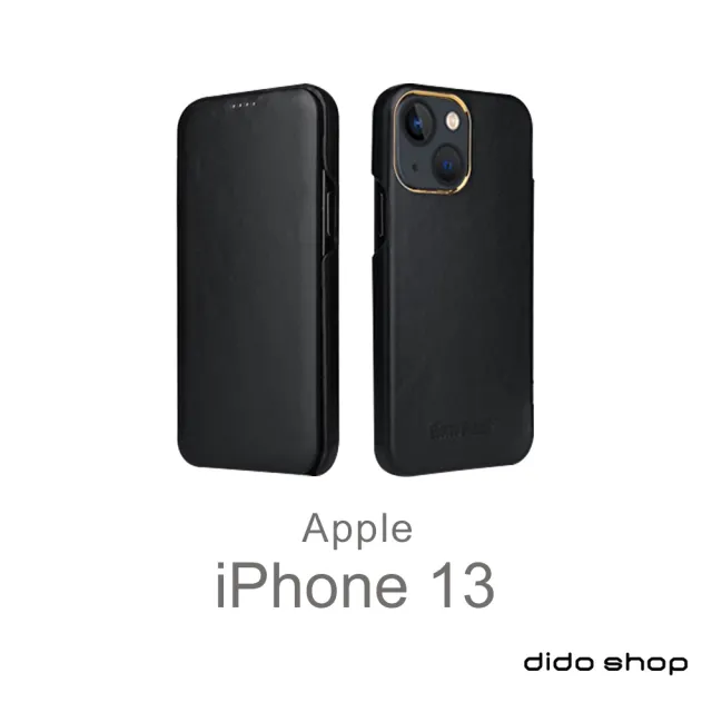 【Didoshop】iPhone 13 6.1吋 翻蓋式商務手機皮套(FS233)