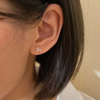【CADIS 肯蒂斯】毛線球耳環｜純銀(日常小貼耳 SIA92B6)