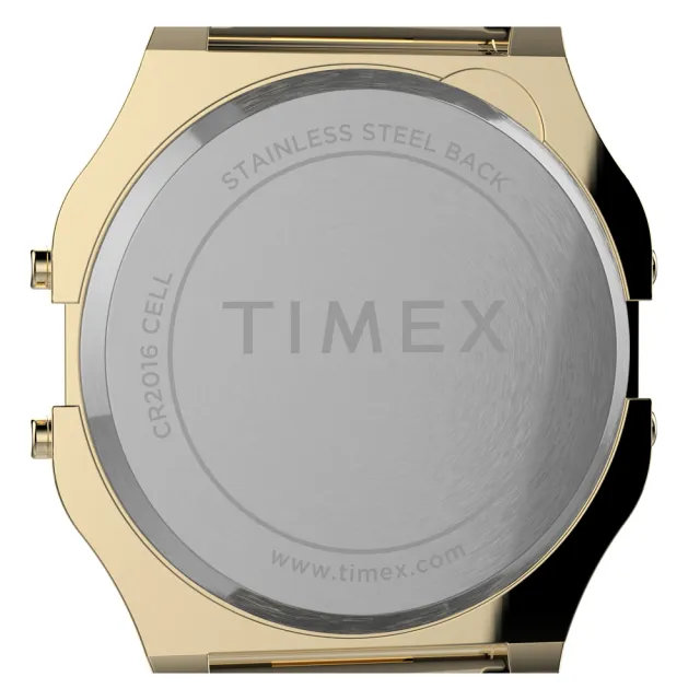 【TIMEX】天美時 電子系列 多彩電子錶(粉/金TXTW2V19400)