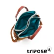 【tripose】漫遊系列岩紋雙拉鍊手提斜背包(稻禾駝)