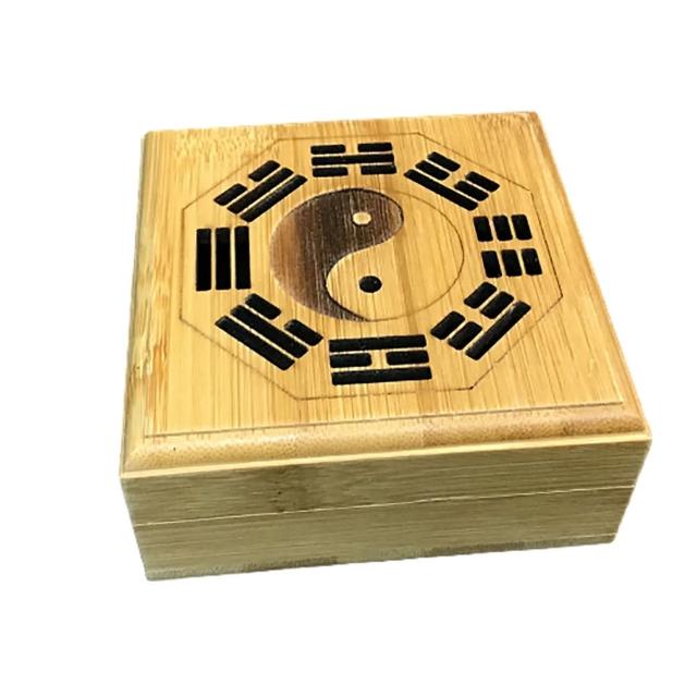 【十方佛教文物】八卦竹製香爐(平安吉祥如意)