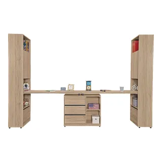【obis】祖克柏9.9尺雙人書桌櫃