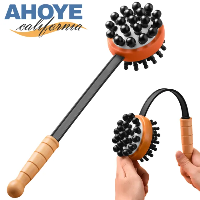 【AHOYE】經絡拍打按摩捶背棒 送穴位圖 拍打棒 肩頸按摩 經絡按摩