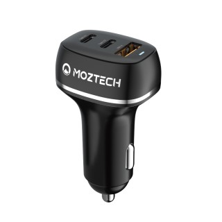 【MOZTECH】PD3.0/48W快充三孔車用充電器