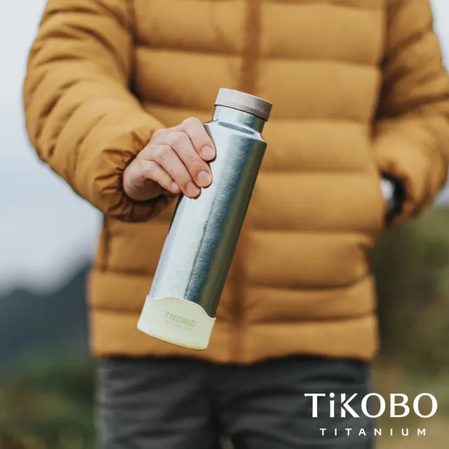 【TiKOBO 鈦工坊】鈦水壺 純鈦 運動保溫杯／保溫杯／隨行瓶 460ml 五色可選(贈杯套)