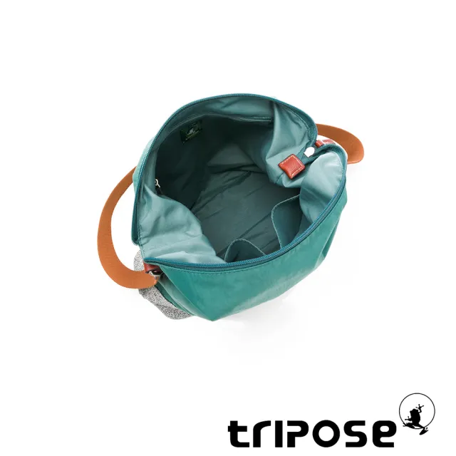 【tripose】漫遊系列岩紋輕巧側肩背包(森林綠)