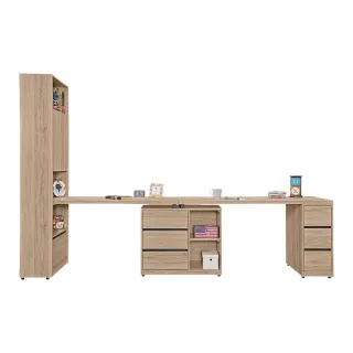 【obis】祖克柏9.9尺雙人書桌櫃