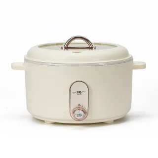 【MOLIJIA 魔力家】M25 多功能美食料理不沾快煮電火電湯鍋3L(BY011025)