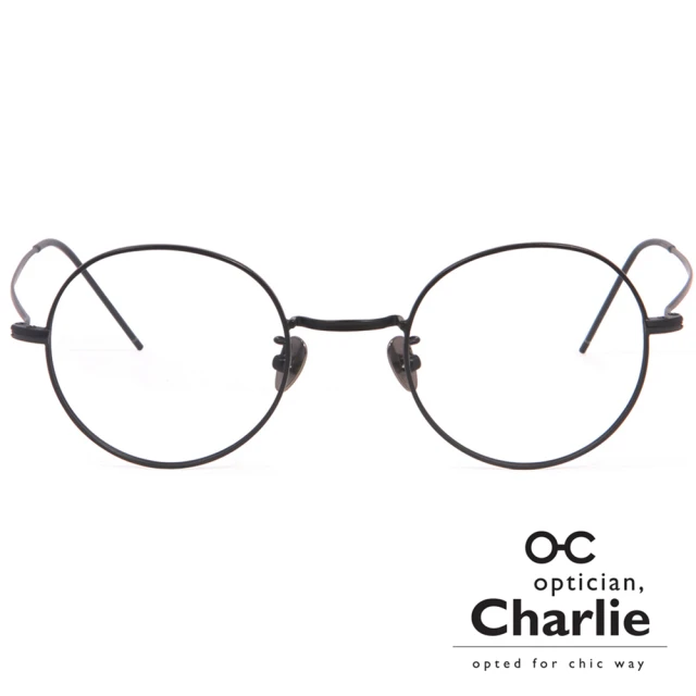 Optician Charlie 韓國亞洲專利光學眼鏡圓框ET系列(黑 ET BK)